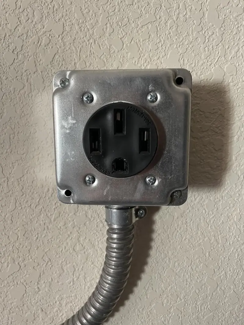NEMA 14-50 outlet installed for Smart Home Electrical in New Burlington