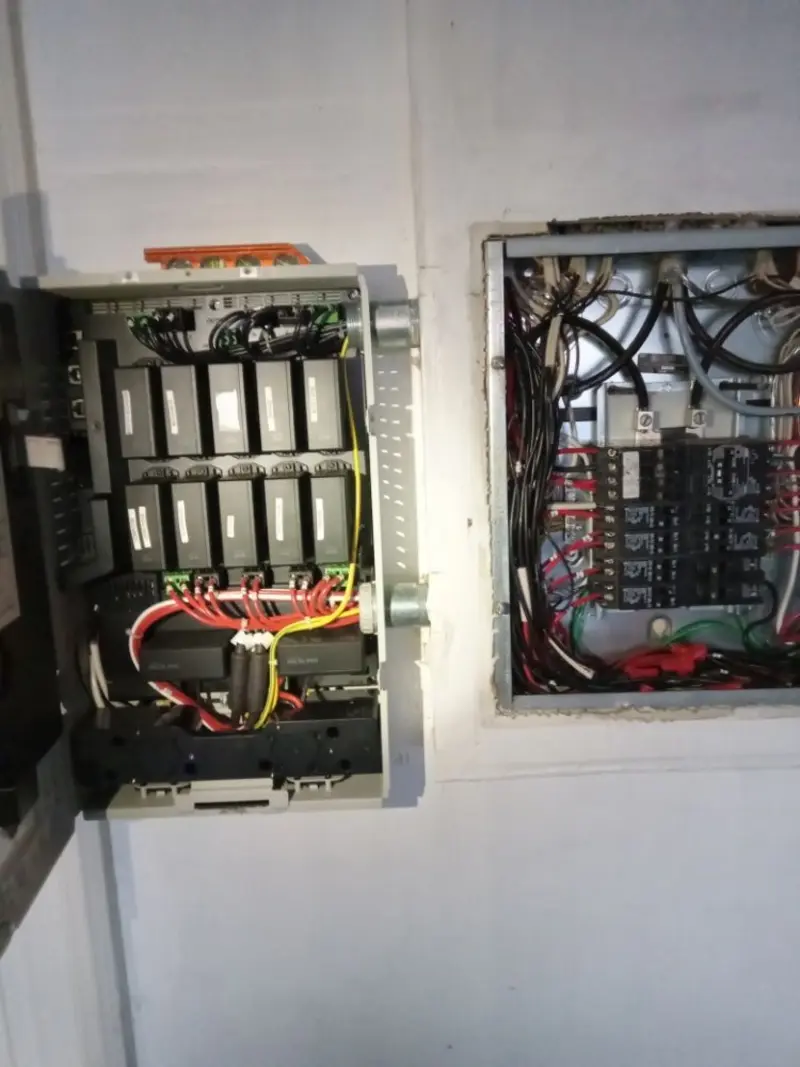 Electrical panel upgrade completed for Ring Doorbell Installation in New Burlington